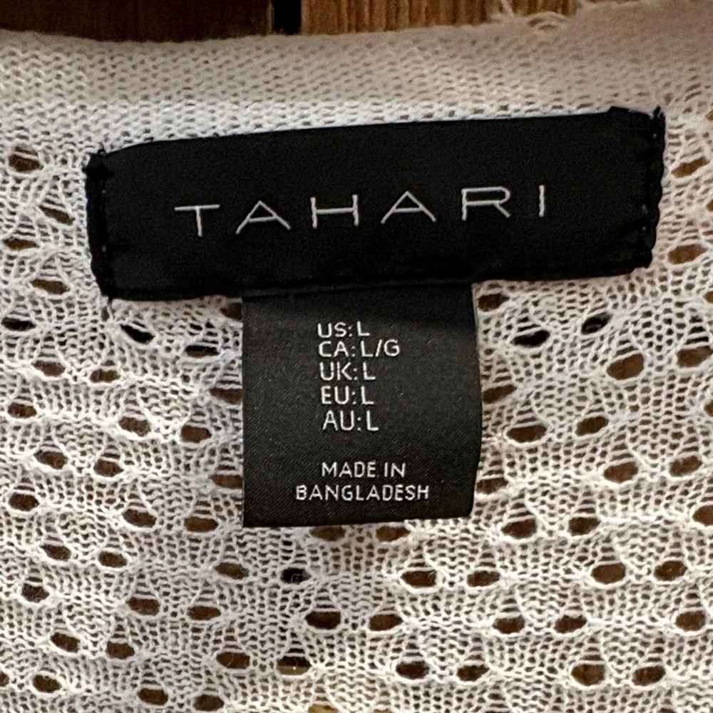 Tahari Open-Front Cardigan size large - Picture 3 of 9